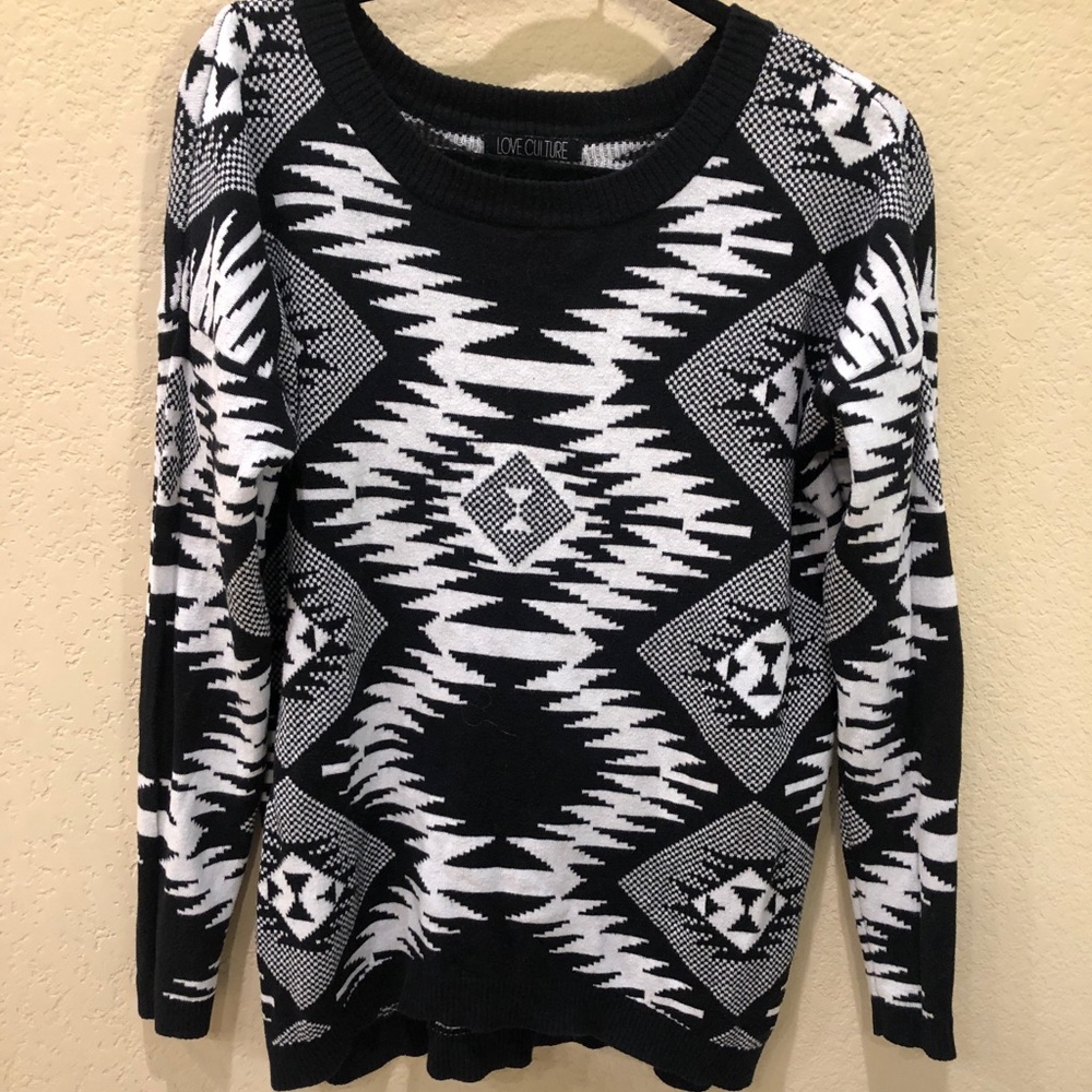 Black & White Sweater